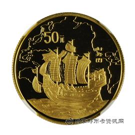 钱币1995年中国古代航海船系列纪念币—封舟图