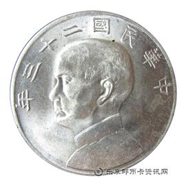 钱币中华民国二十三年 孙中山像 壹圆