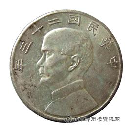 钱币中华民国三年 孙中山像 壹圆