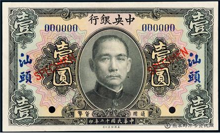 钱币中央银行 单张