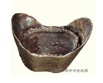 钱币上海 清代 勤泰慎记 五十两银铤