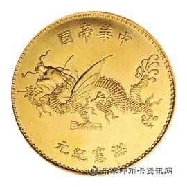 钱币中华民国洪宪纪元袁世凯像飞龙纪念金币